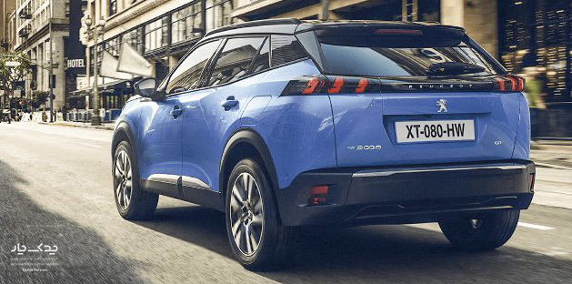 نمای پشتی پژو 2008 نسخه 2019